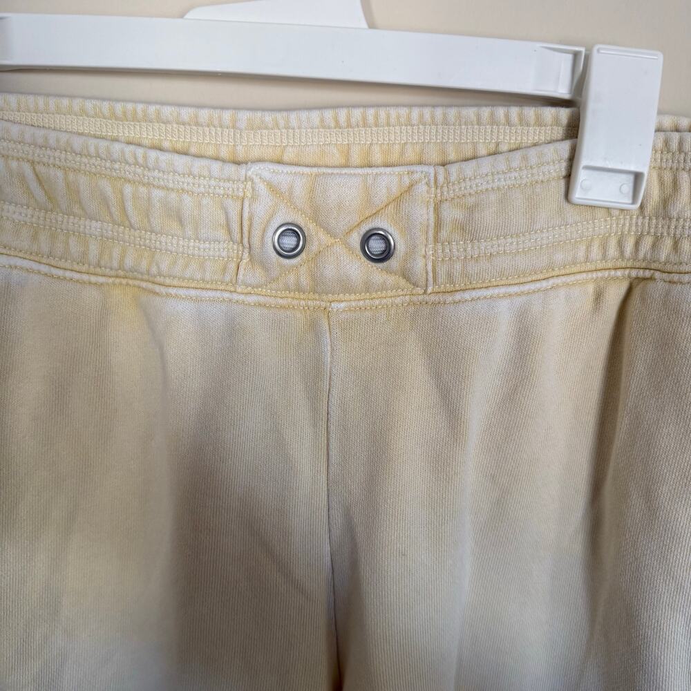 Aerie Faded Butter Yellow Loungewear Casual Big Chill Joggers-Missing Drawstring - Picture 6 of 8